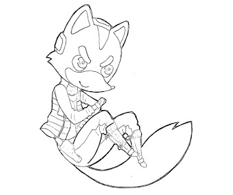 #4 Fox McCloud Coloring Page