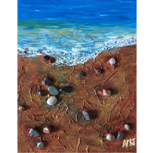 PEBBLE BEACH- 5"X7" ART CARD