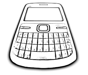 sketch of mobile at an angle