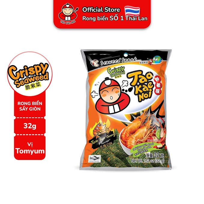 [ taokaenoi_official ] Snack rong biển TaoKaeNoi CRISPY SEAWEED 32g