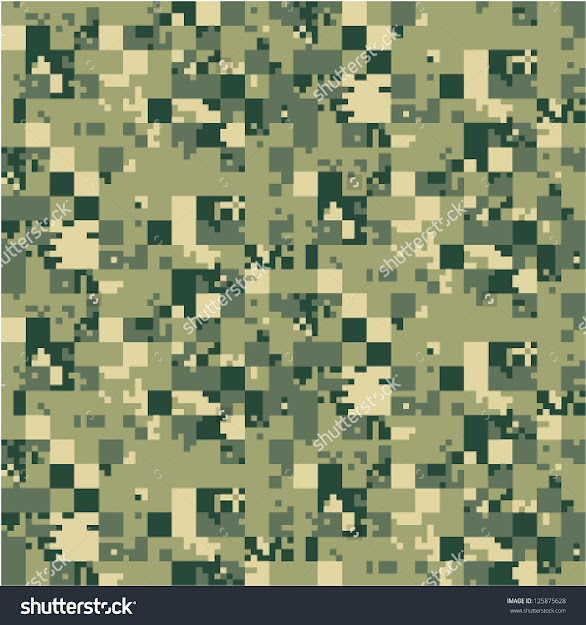 Digital Camouflage Vector Seamless Pattern
