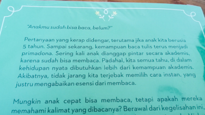 [Resensi Buku] Montessori  Keajaiban Membaca Tanpa Mengeja