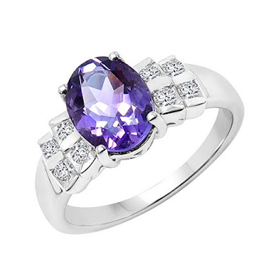 Amethyst Silver Rings