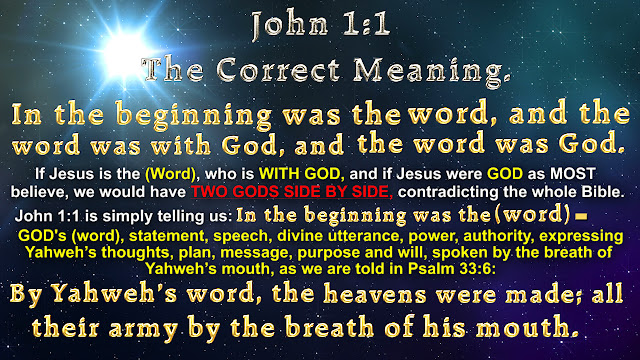 John 1:1 The Correct Meaning.
