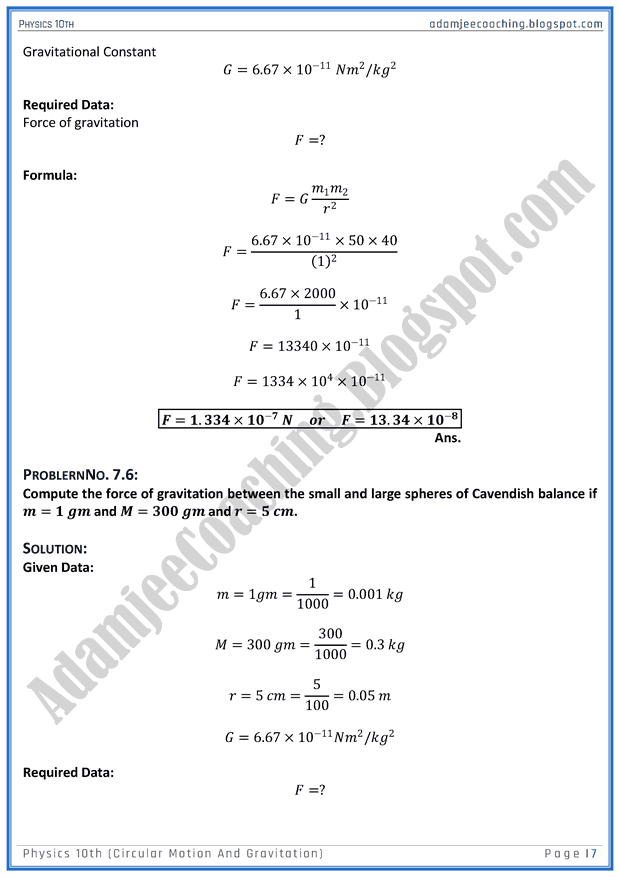 circular-motion-and-gravitation-solved-numericals-physics-10th