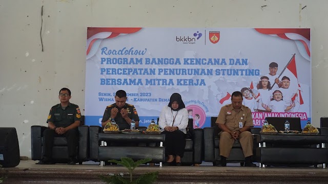 Anggota Kodim 0716/Demak Ikuti Roadshow Program Penurunan Stunting Oleh BKKBN Jawa Tengah