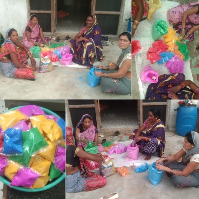 गरियाबंद : महिला समहों द्वारा बनाये गए रंगोली और सजावटी समानों से सजेगा, दिवाली का त्यौहार