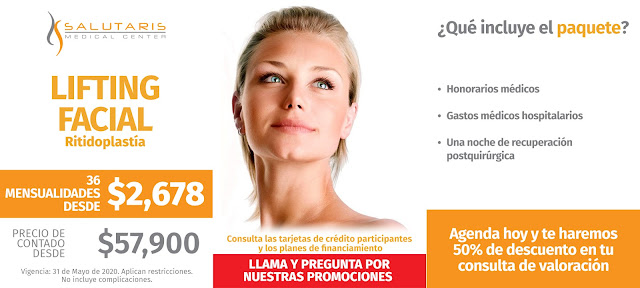 Paquete Cirugia Lifting Facial Ritidoplastia Precio Guadalajara Mexico