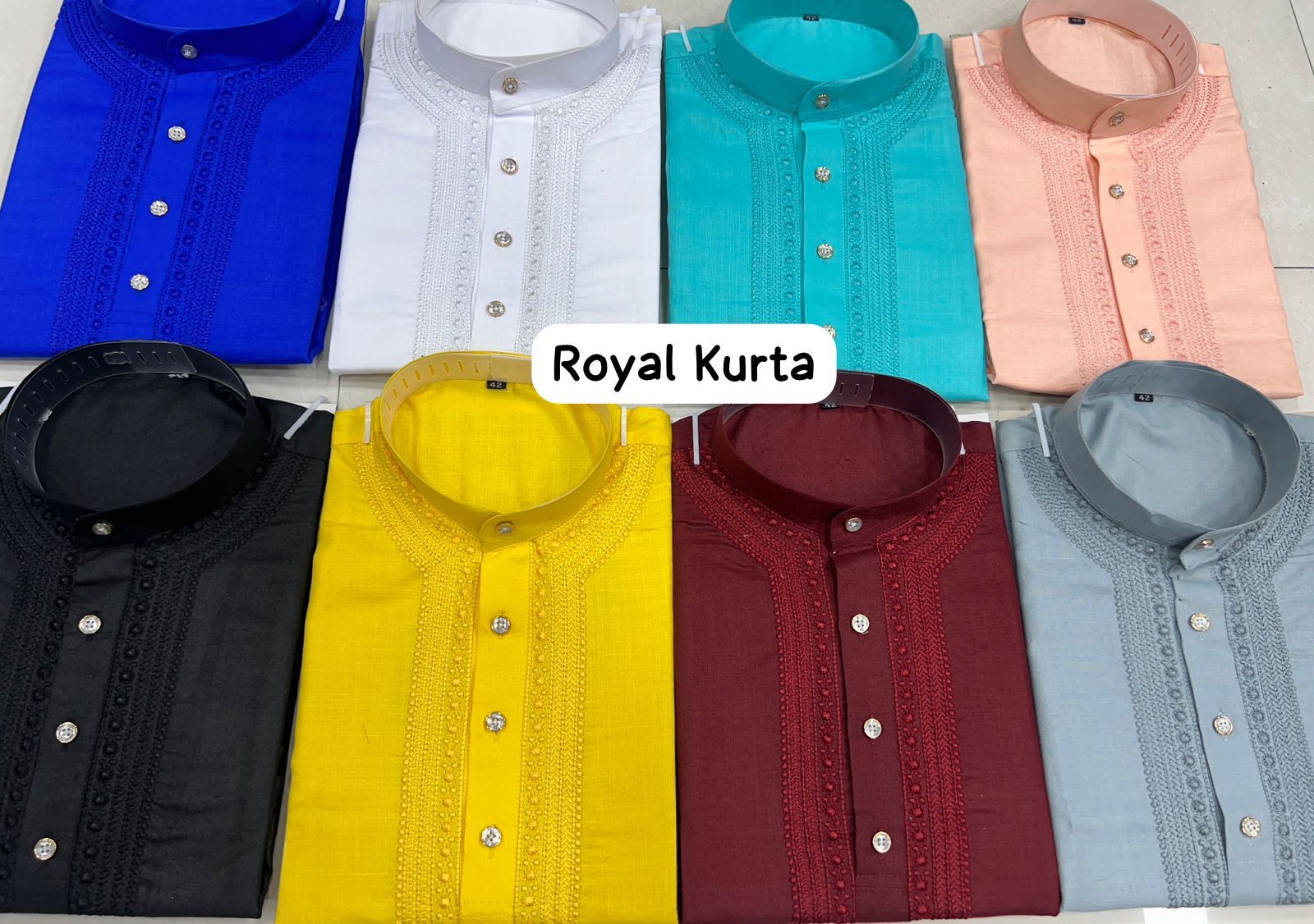 Royal Bluehills Cotton Mens Kurta Pajama