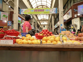 visite du marché Seogwipo Ile de Jeju Corée du sud