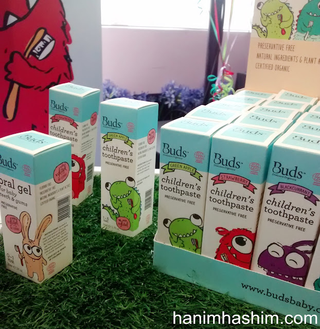 Rangkaian Ubat Gigi Buds Oralcare Organics Selamat Untuk 