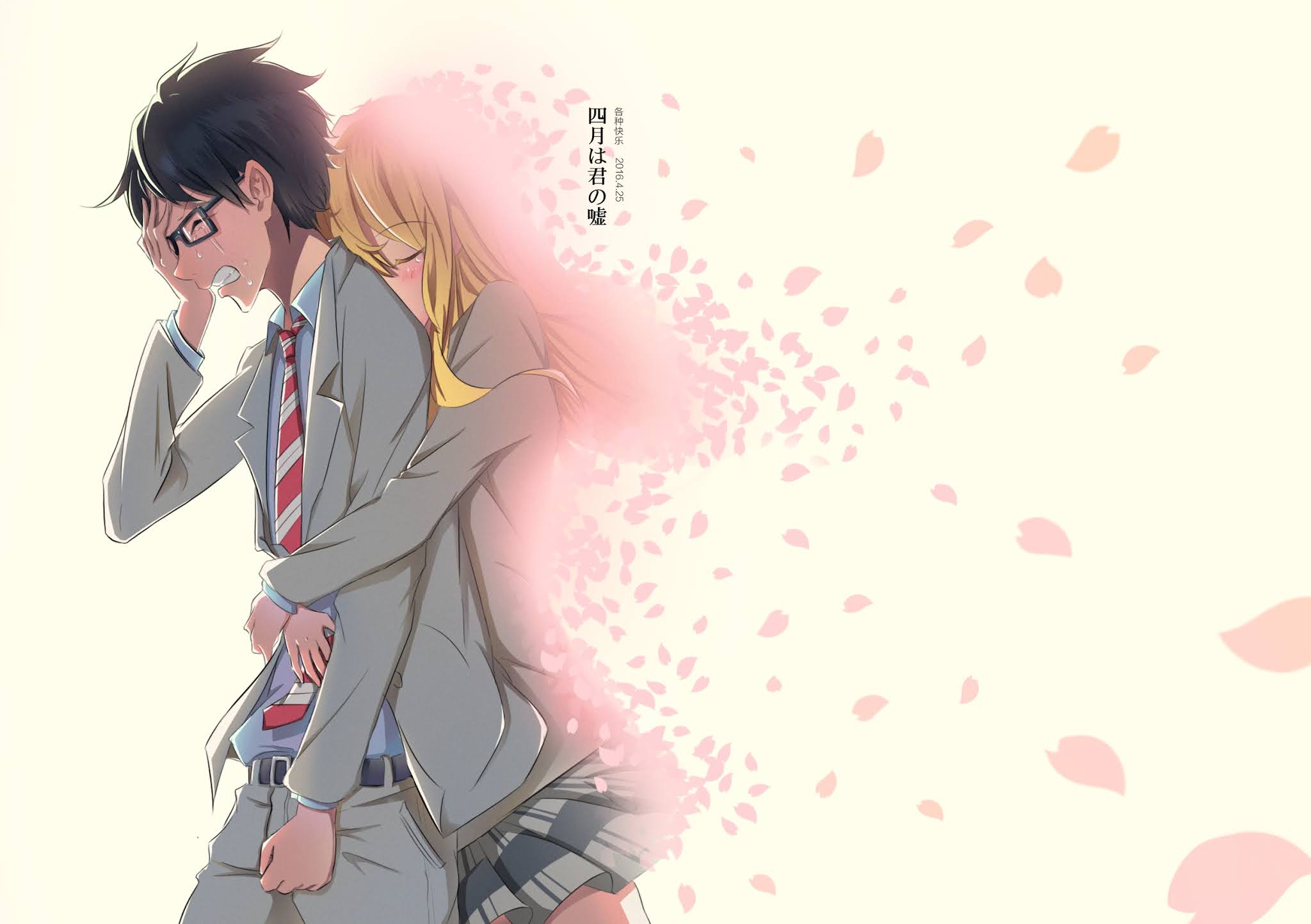 your lie in april wallpaper