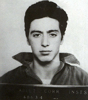 Al Pacino 1961 Mugshot