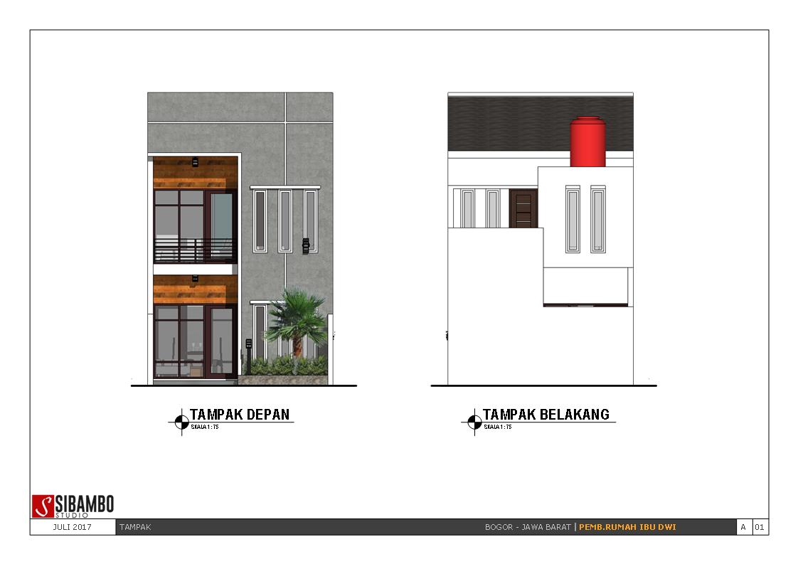 Desain Rumah Minimalis Dua Lantai Di Lahan 5 X 135m Yang Simpel Dan