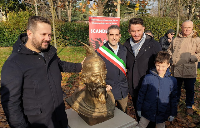 A bust of Gjergj Kastriot Skanderbeg Inaugurated in Parma 