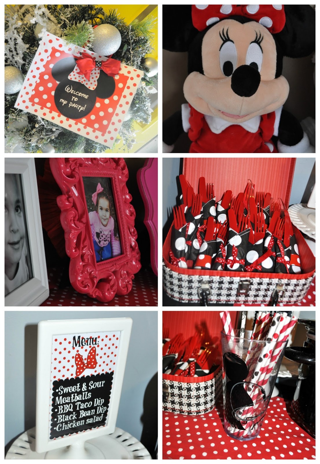 Modern Minnie  Mouse  Party  Decor Favors  Pretty Real