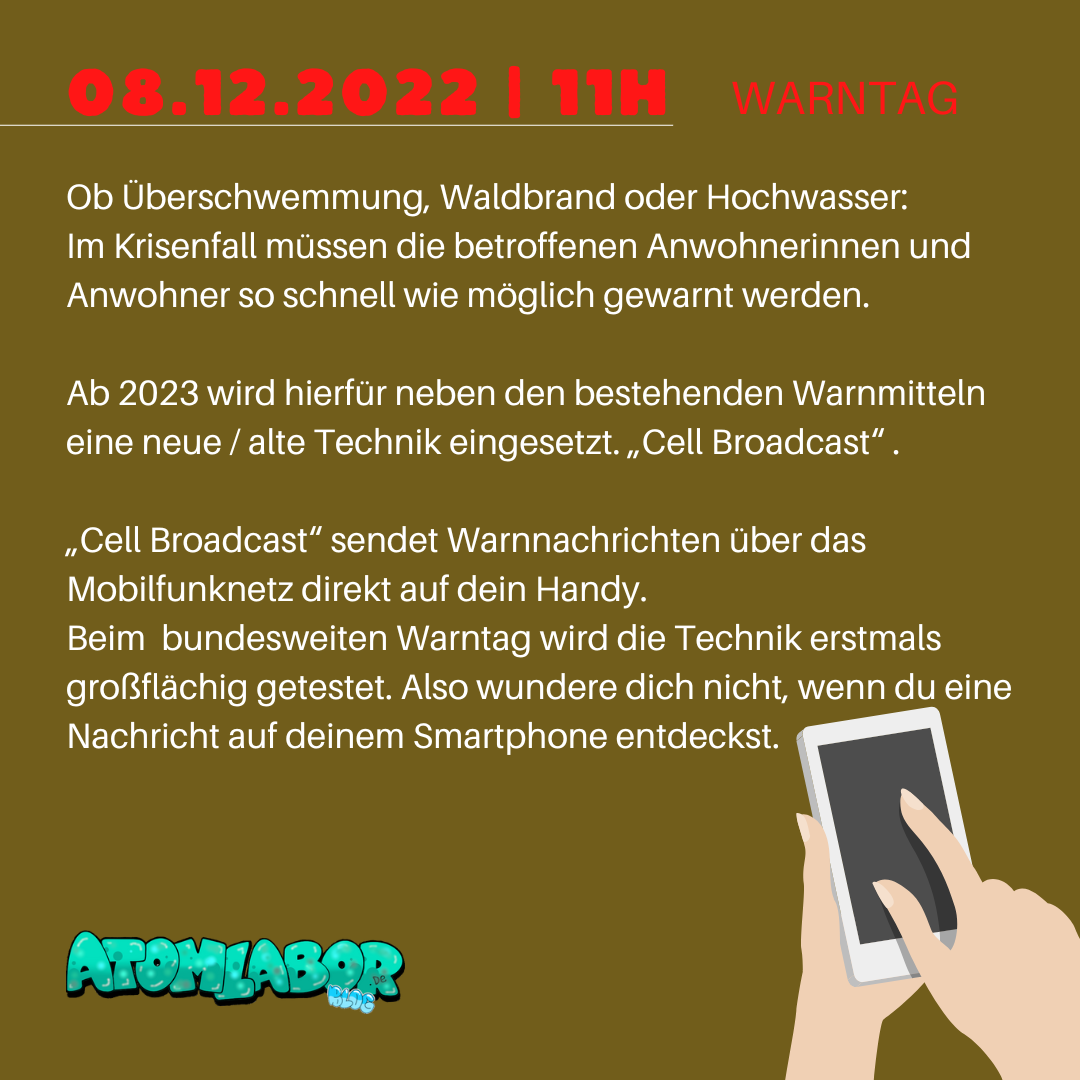 Bundesweiter Warntag | Cell Broadcast lässt eine Warnnachricht auf deinem Handy erscheinen