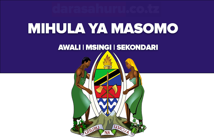 Mihula ya Masomo Tanzania 2024/2025 (Awali, Msingi Na Secondari) - Download Free PDF