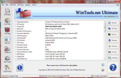 free windows tweaker Wintools.net Ultimate