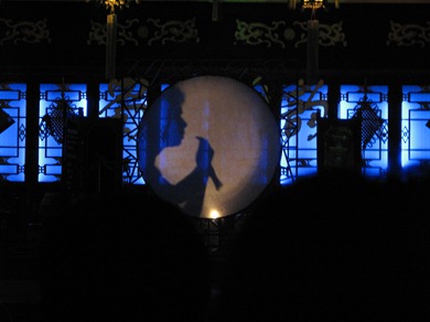 Shadow hand Puppets, Tea House Show, Chengdu, China, 2009 (0805)