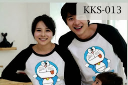 Gambar Baju Couple Doraemon Lengan Panjang