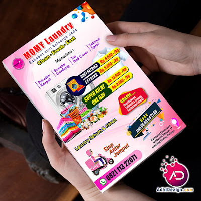 JASA DESAIN FLYER ATAU BROSURE LAUNDRY DI BEKASI KOTA - CALL 0812 872 111 84