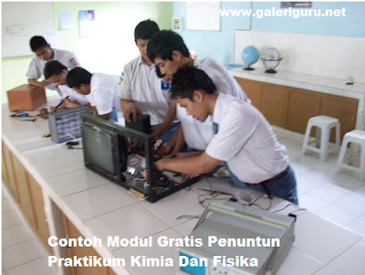 Contoh Modul Gratis Penuntun Praktikum Kimia Dan Fisika-Galeri Guru