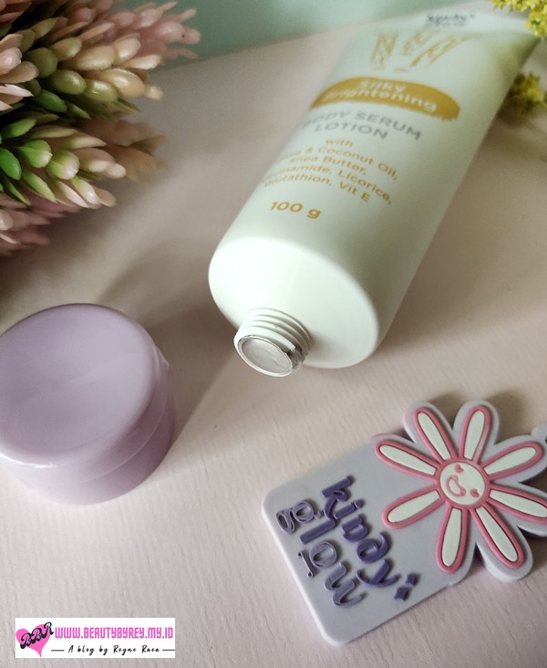 Review Kindy Glow body serum lotion silky hydrating