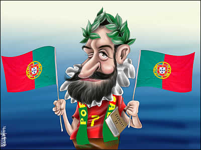 Résultat de recherche d'images pour "caricatura de português"