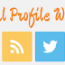 Social Profile Widget For Blogger And WordPress