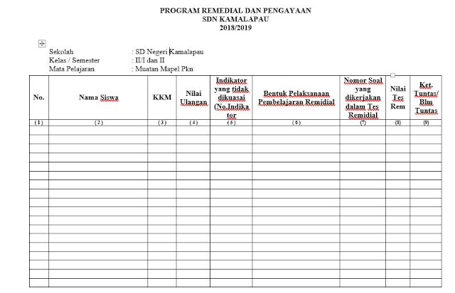 program remedial dan pengayaan kurikuum  √ Program Remedial dan Pengayaan Kurikulum 2013 SD Edisi 2019