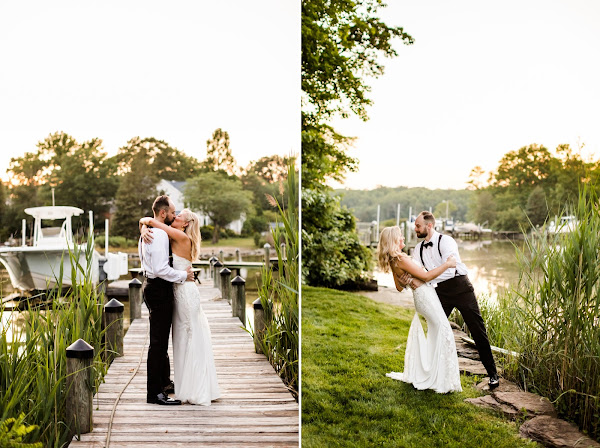 Backyard Summer Wedding in Edgewater, MD photographed by Maryland Wedding Photographer Heather Ryan Photography