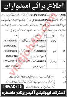 District Education Authority Teaching Staff Jobs 2020