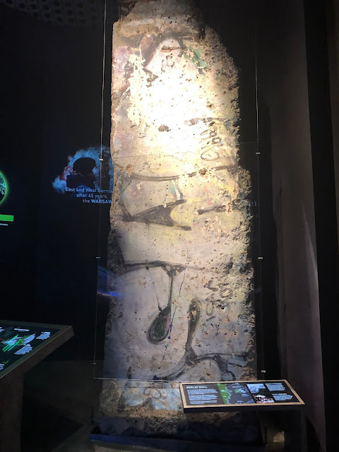 Segment of the Berlin Wall at the First Division Museum at Cantigny Park.