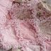 Shabby Rose Crib Blanket Set Baby Girl Rag Quilt