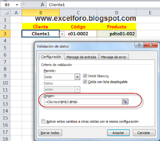 Ejercicio de un BUSCARV anidado dentro de otro BUSCARV en Excel.