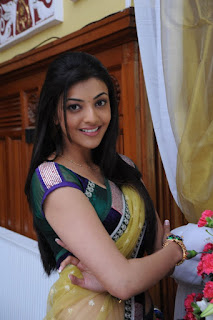 kajal agarwal cute pictures in saree