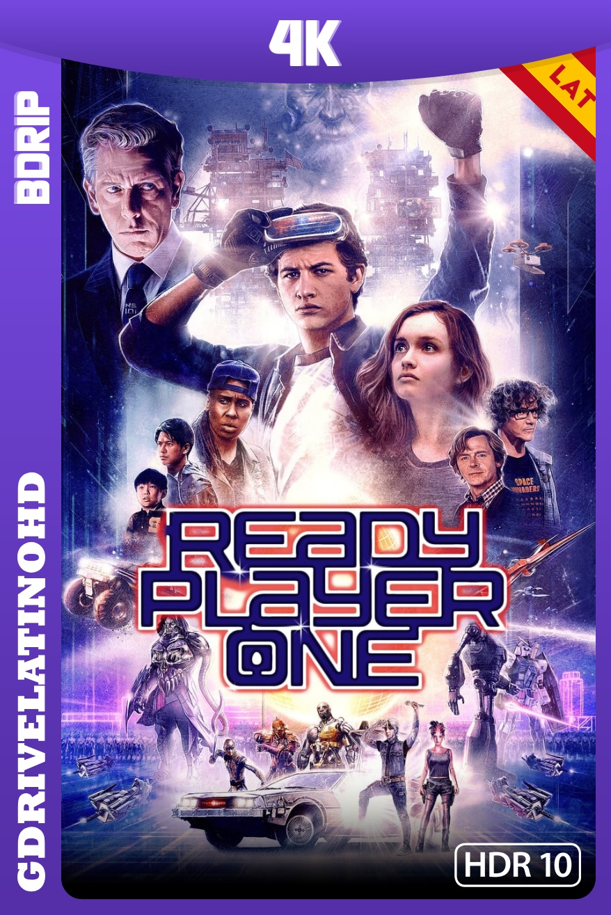 Ready Player One: Comienza el juego (2018) BDRip 4K HDR10 Latino-Inglés
