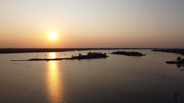 DJI Drohnenflug über das Veerse Meer (Niederlande)