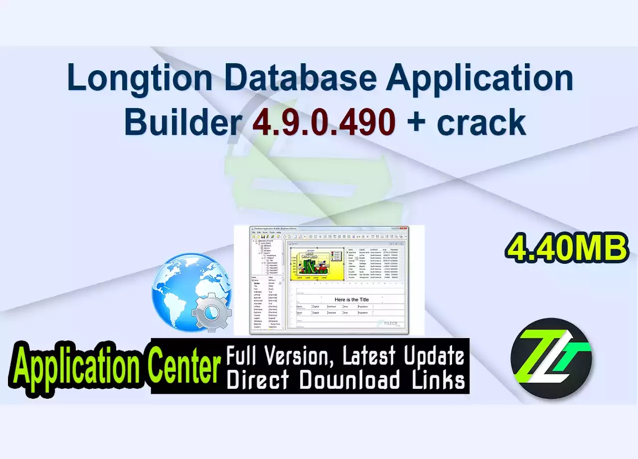 Longtion Database Application Builder 4.9.0.490 + crack