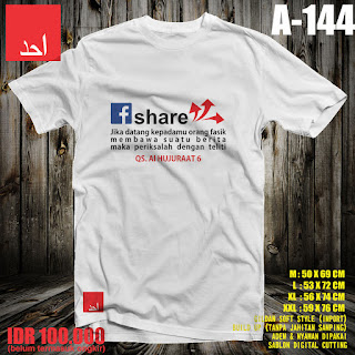 Teliti Informasi Sebelum Berbagi | Kaos Muslim