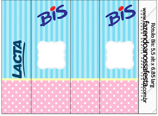 Pink, Yellow and Light Blue, Free Printable Candy Bar Labels.