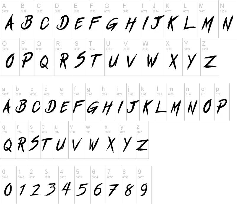 tipografia Street Fighter abecedario alfabeto