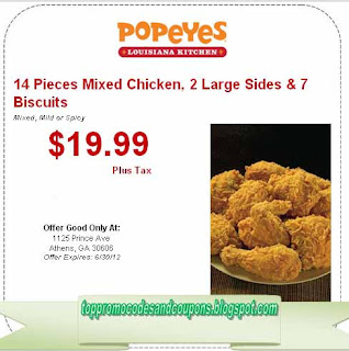 Free Printable Popeyes Chicken Coupons