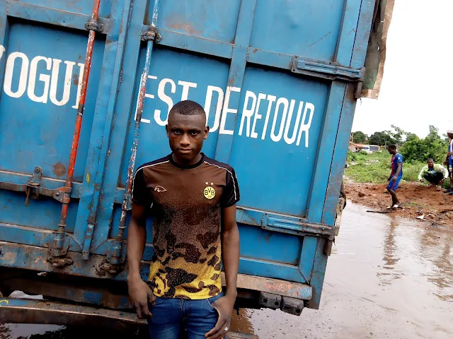 Guinée : Kindia, la déviation de Linsan coupée, un véritable calcaire pour les usagers de la route nationale numéro 1