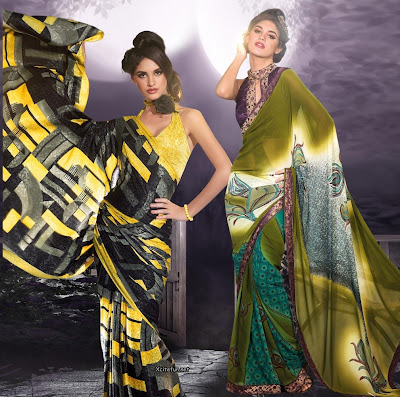 Party Wear Jacquard Saree Collection
