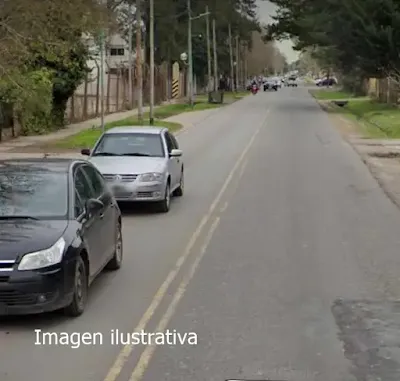 Lugar donde se rpodujo el accidente y luego la conductora desapareció sin dejar rastros