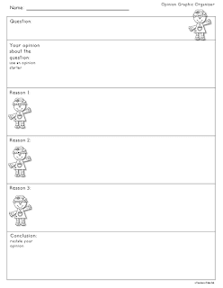 Fall Opinion Writing Graphic Organizer