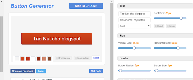 Kỹ thuật tạo Nút cho bài viết trên web và blogspot 