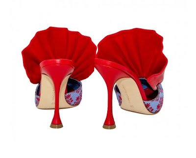 Manolo Blahnik Anjou Brocade Mules